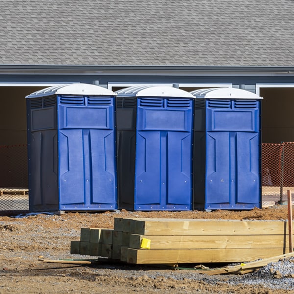 are there any restrictions on where i can place the porta potties during my rental period in Wamego